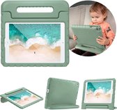 iMoshion Tablet Hoes Kinderen Geschikt voor iPad 9 (2021) 9e generatie / iPad 7 (2019) 7e generatie / iPad 8 (2020) 8e generatie - iMoshion Kidsproof Backcover met handvat - Olijfgroen /Olive Green