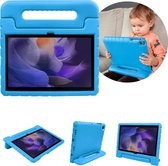 Samsung Galaxy Tab A8 (2021/2022) Tablet Hoes Kinderen - iMoshion Kidsproof Backcover met handvat - Blauw
