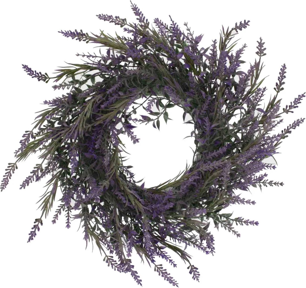Krans Lavendel met blaadjes Ø32cm