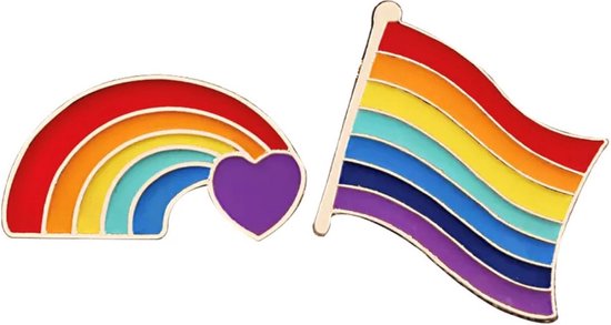 Akyol - Pride broche - LGBT BROCHE - GAYPRIDE BROCHE -gay pride pride vlag - regenboog broche - Regenboog - Pride - pride kledingspeld - Gay - lesbian - trans - cadeau - feestdag - verassing - equality - gelijk - lgbt - broche pride -broch regenboog