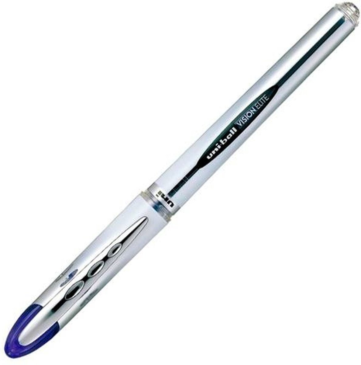 Liquid ink ballpoint pen Uni-Ball Vision Elite UB-205 Blauw 12 Stuks