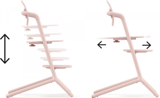 Cybex Lemo Kinderstoel 3-in-1 Set - Pearl Pink van Cybex — afbeelding 2