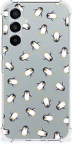 Doorzichtige Silicone Hoesje geschikt voor Samsung Galaxy A54 Pinguïn