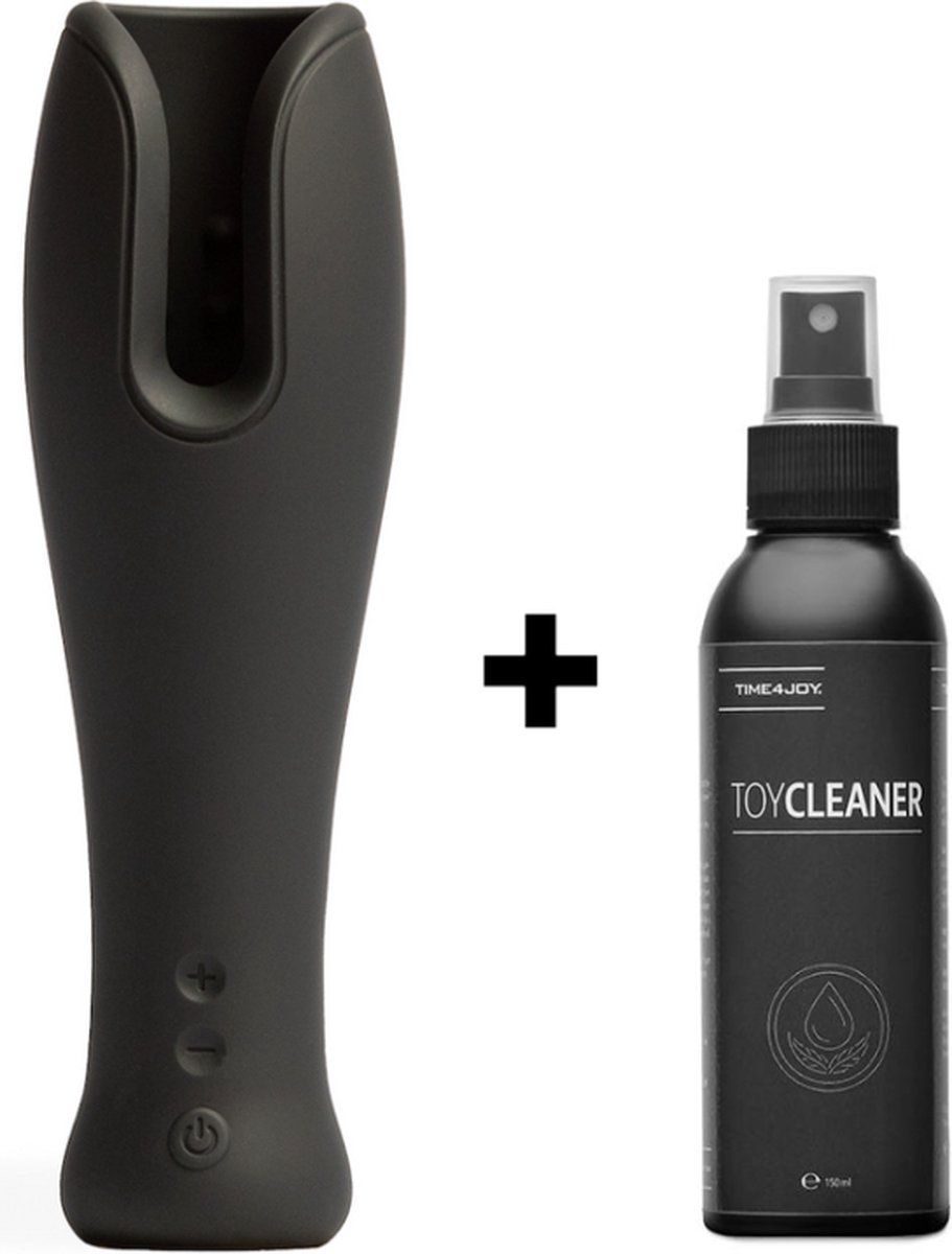 Goedkoopste Time 4 Joy® Masturbator Voor Man - Sex Toys voor mannen - Pocket Pussy - Inclusief spannend E-book - Inclusief Opbergzakje - Zwart - Inclusief Toycleaner 150ML