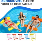 Hamac d'eau - Rs & k Water Toys - Hamac gonflable - Piscine - Pieds gonflables et oreiller - Lit pneumatique pour piscine - Jaune
