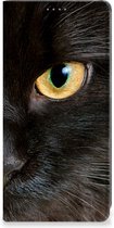 Beschermhoesje Geschikt voor Samsung Galaxy A34 Telefoonhoesje Zwarte Kat
