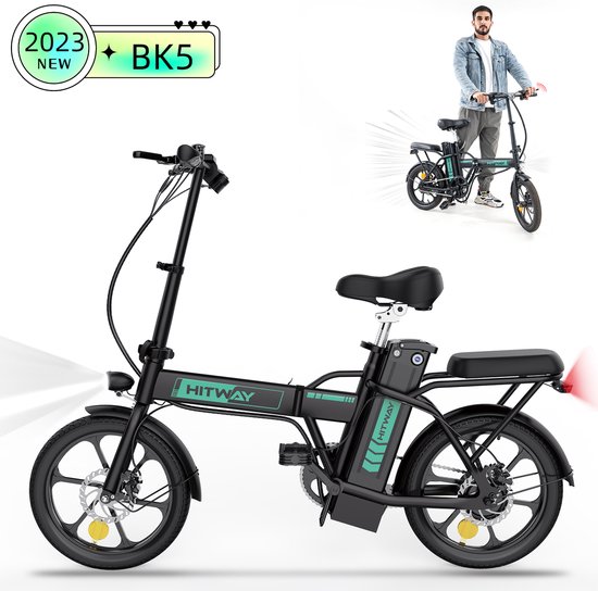 Hitway BK5 - Elektrische Fiets - E-Bike Opvouwbaar - 8,4Ah Accu- 2023 Model  | bol.com