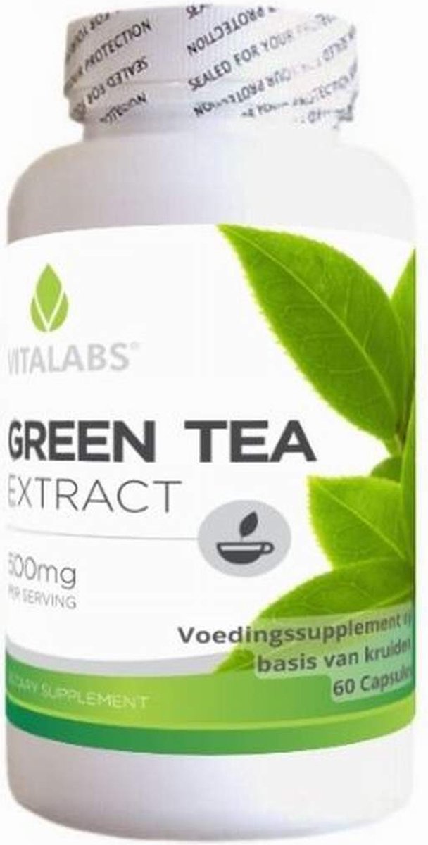 Goedkoopste VitaTabs Groene Thee Extract - 500 mg - 60 capsules - Voedingssupplementen