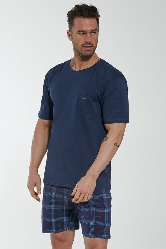 Robson tricot heren pyjama ruitpatroon | Bestel eenvoudig online