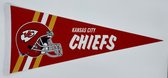 USArticlesEU - Kansas City Chiefs - KC Chiefs - Patrick Mahomes - Helm Logo - NFL - Vaantje - American Football - Sportvaantje - Pennant - Wimpel - Vlag - 31 x 72 cm