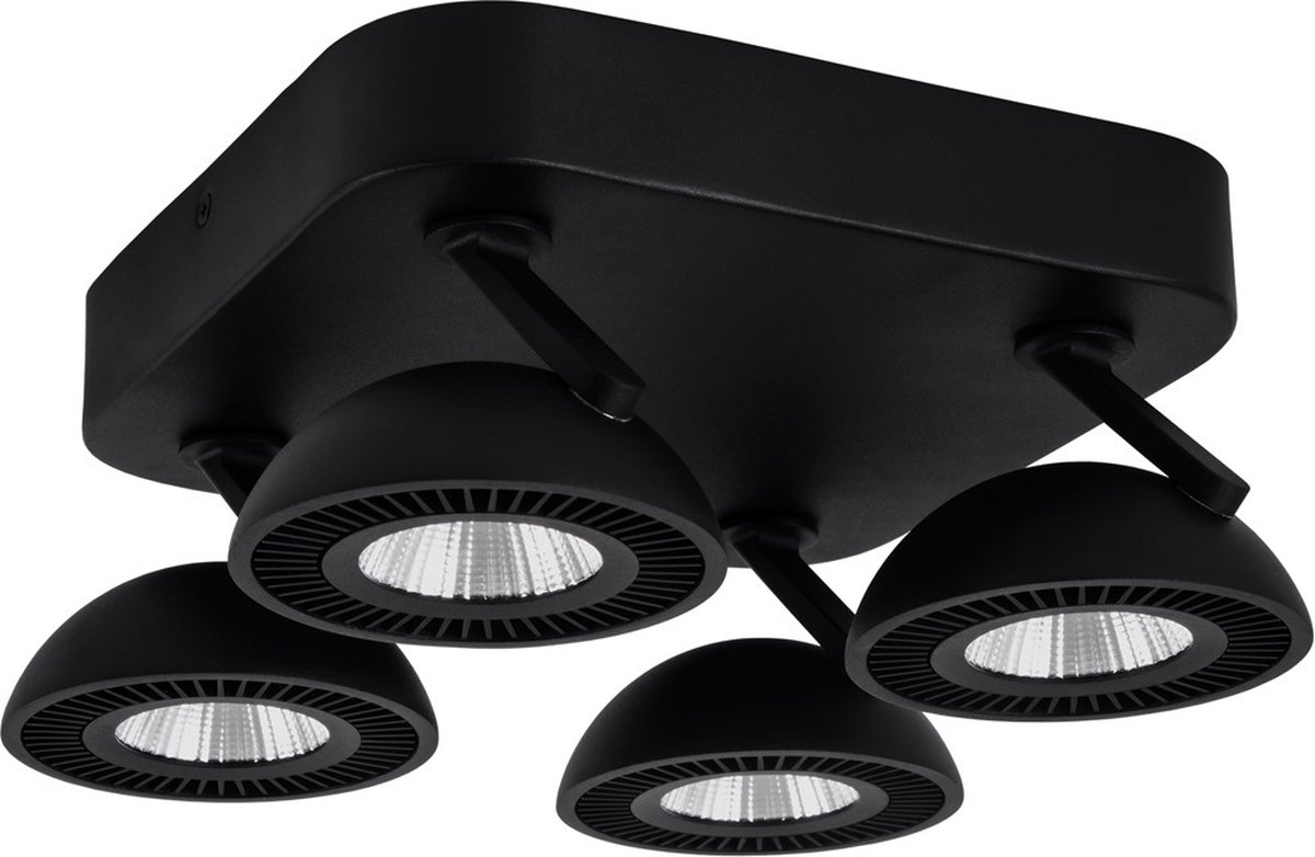 Fantasia NOOMI Spot dimbaar 4x7W 3000K satin zwart - Flexibele Verlichting voor Elke Ruimte