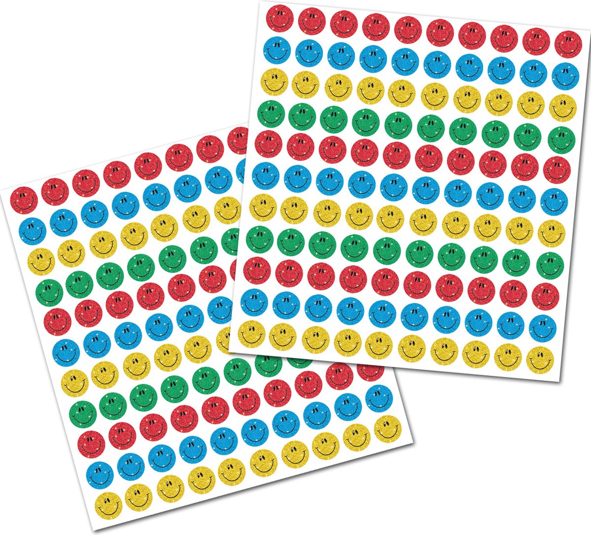 Smiley Kind Sticker Stickervellen Glitter Smileys - Stickers Kind - Beloningsstickers ...