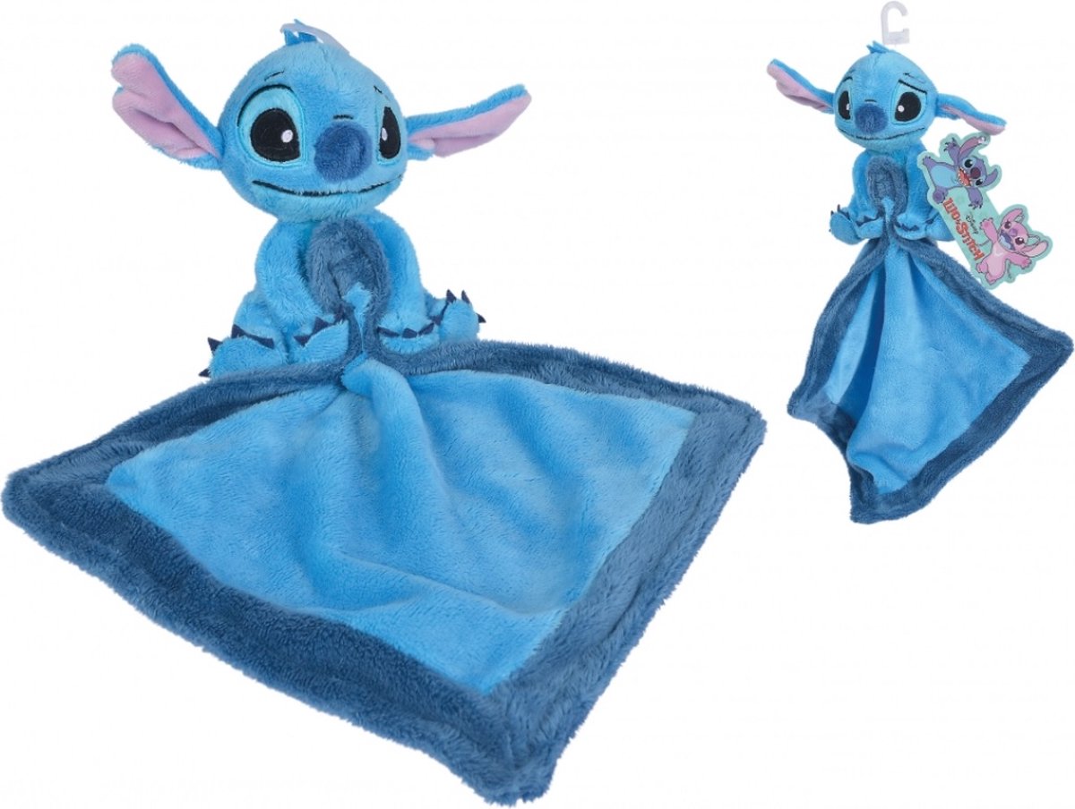 Disney - Lilo & Stitch - Stitch - 37 cm - Blauw - Alle leeftijden - Knuffeldoek - Simba