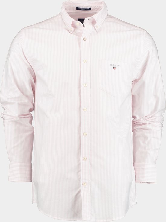 Gant Casual hemd lange mouw Roze Reg Oxford Banker BD 3056700/662