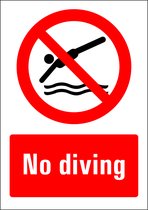 No diving bord - kunststof 297 x 420 mm