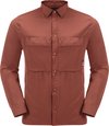 Jack Wolfskin Atacama LS Shirt - Outdoorblouse - Heren - Barn Red - Maat M