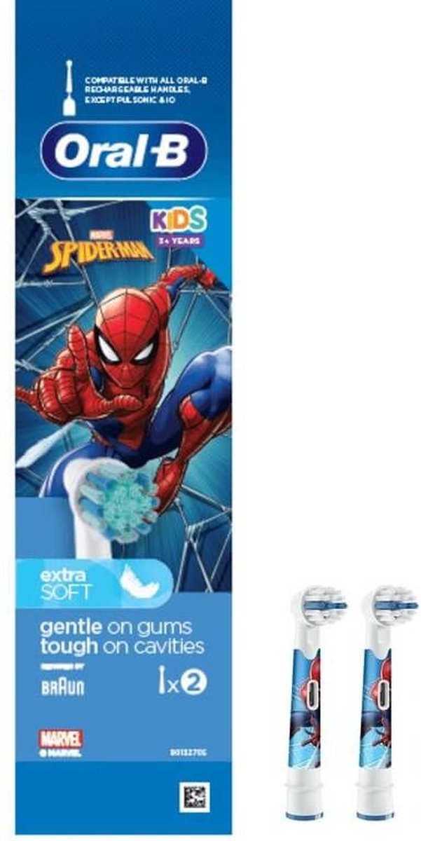 Oral-B Kids Opzetborstels Spiderman - 2 stuks