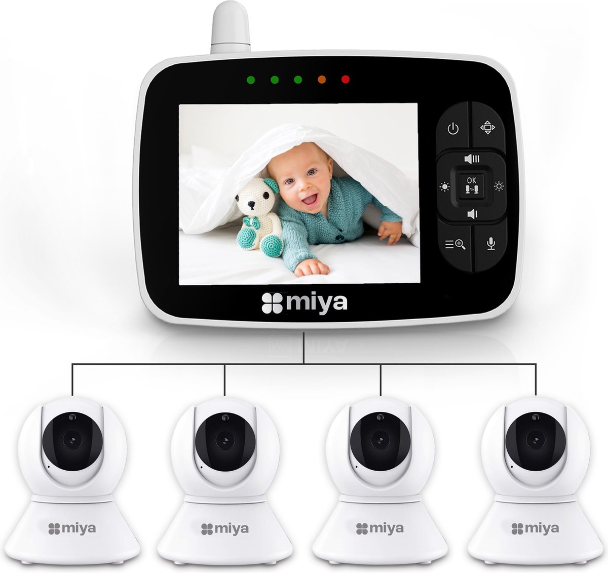 Afbeelding 3 van Miya M35 - Losse uitbreidingscamera voor Miya M35 babyfoon
