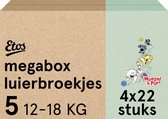 Etos Luierbroekjes - Woezel & Pip - Maat 5 - 12 tot 18 kg - Megabox - 88 stuks