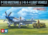 Tamiya P-51D Mustang et Véhicule Léger 1/4t 4×4 + Munitions par Mig glue