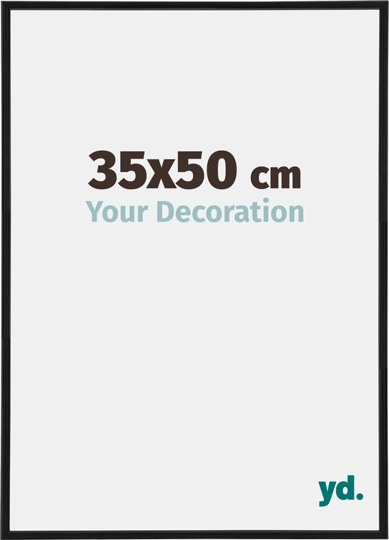 Your Decoration - Fotolijst 35x50 cm - Kunststof - Zwart Mat - Annecy