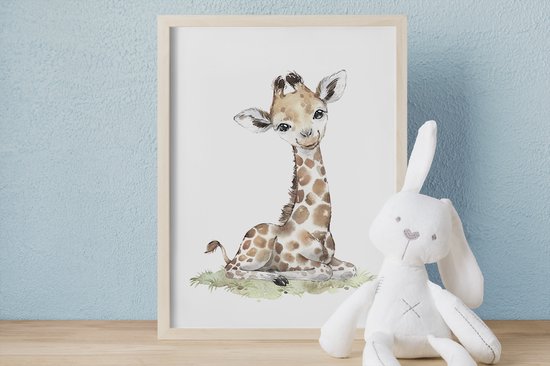 No Filter - Affiches Bébé Animaux - 4 pièces - 30x40 cm (A3) - Animaux de Safari - Affiches Chambre de bébé/ chambre d'enfant