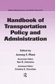 Handbook of Transportation Policy And Administration