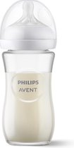 Philips Avent Natural Response Fles - 1 Fles - 240 ml - 1+ maanden - Snelheid 3-speen - Glas - SCY933/01