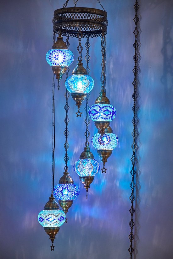 Turkse Lamp - Hanglamp - Mozaïek Lamp - Marokkaanse Lamp - Oosters Lamp -  Authentiek -... | bol.com