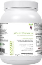 WheyProtein van weiconcentraat en isolaat (chocoladesmaak)
