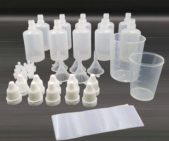 Lot de 10 bouteilles en plastique compressibles de 50 ml, bouteille de  liquide vide,... | bol