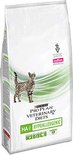 Zak kattenvoer Purina Pro Plan Veterinary Diets HA Hypoallergenic met een gestreepte kat.
