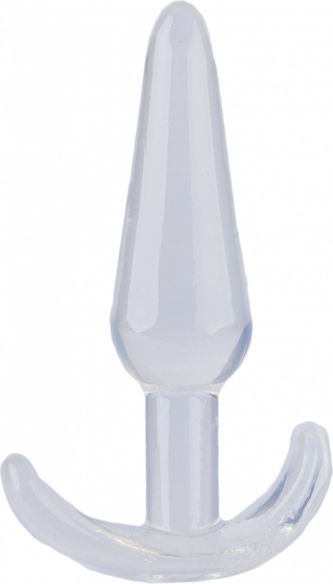 Goedkoopste Argus Smooth Beaded Anale T Plug Transparant - 11 Cm Dia 3 Cm - At 1123