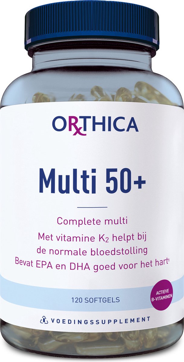 Goedkoopste Orthica Multi 50 - multivitamine voor 50 plusser - 120 softgels