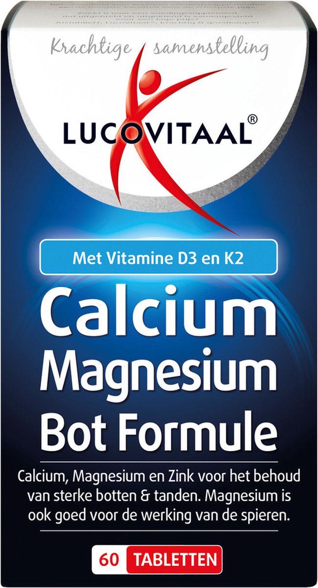 Goedkoopste Lucovitaal Calcium Magnesium Bot Formule Voedingssupplement - 60 tabletten