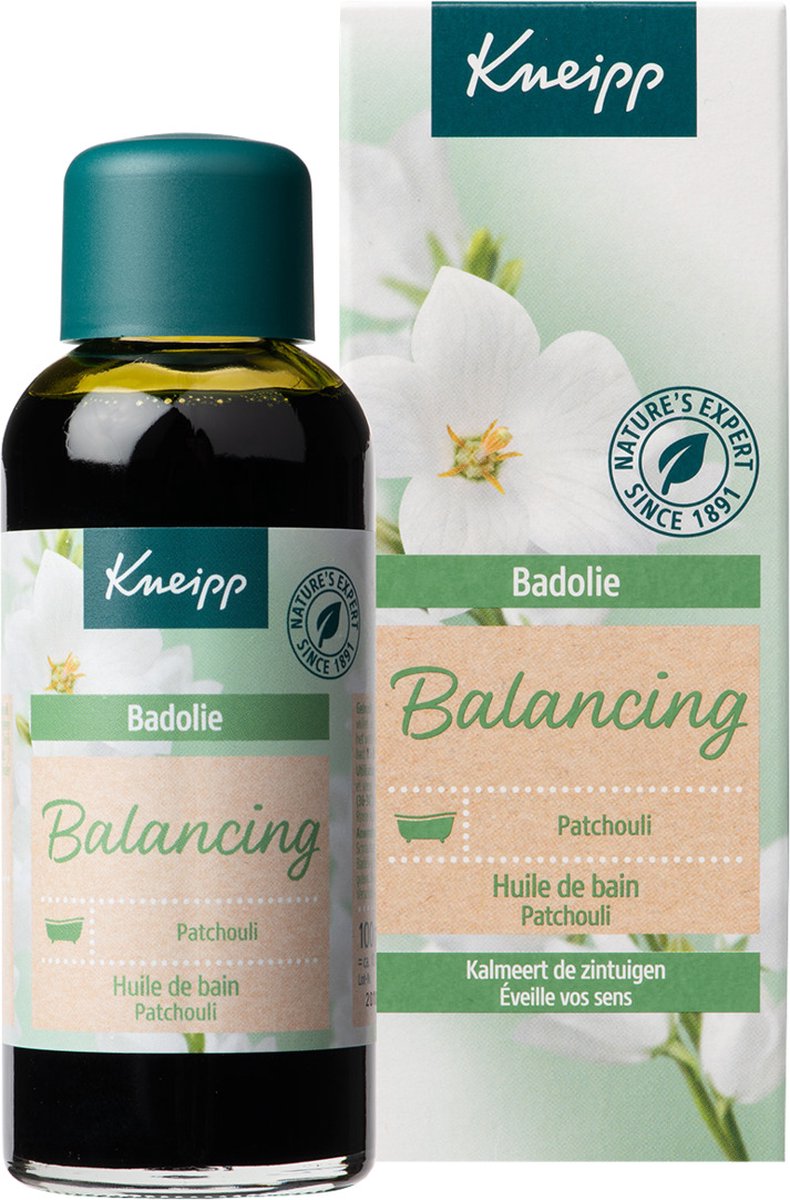 Kneipp Balancing - Badolie - Patchouli - Zachte kalmerende geur - Vegan - Dierproefvrij - 1 st - 100 ml - Kneipp