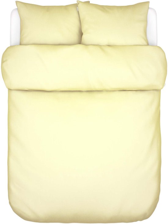 MARC O'POLO Tove Dekbedovertrek Pale Yellow - Lits-Jumeaux XL – 260x200/220 cm