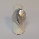 Zilveren ring - gematteerd - 925dz - dames - sale Juwelier Verlinden St. Hubert - van €295,= voor €220,=