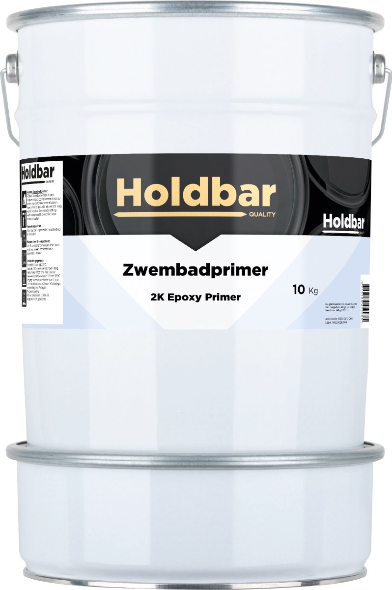 Holdbar Zwembadprimer 10 kg - Zwembadverf - Superieure Hechting - UV-bestendig - Watervast - Hecht ook op (geglazuurde) tegels
