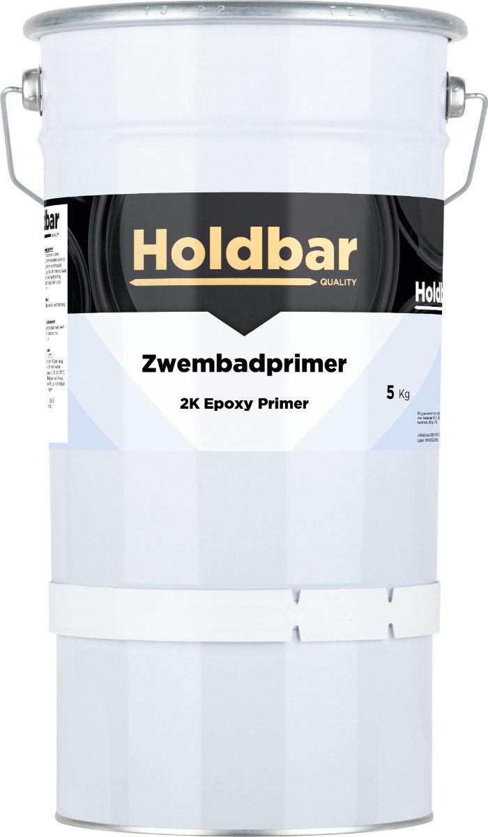 Holdbar Zwembadprimer 5 kg - Zwembadverf - Superieure Hechting - UV-bestendig - Watervast - Hecht ook op (geglazuurde) tegels