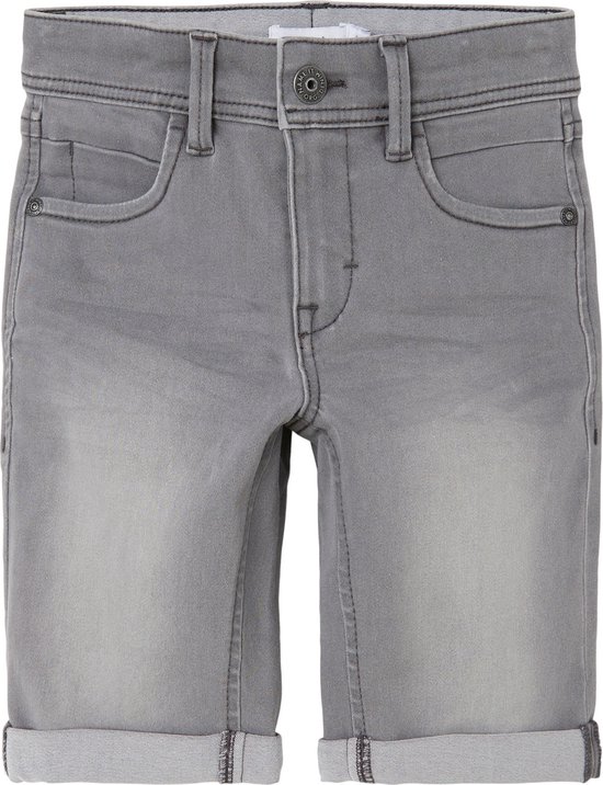 NAME IT NKMSILAS SLIM DNM L SHORTS 2272-TX NOOS Jongens Jeans - Medium Grey Denim - Maat 134