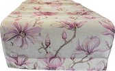 Tafelloper - Gobelinstof - Magnolia - Roze bloemen - Loper 40 x 100 cm