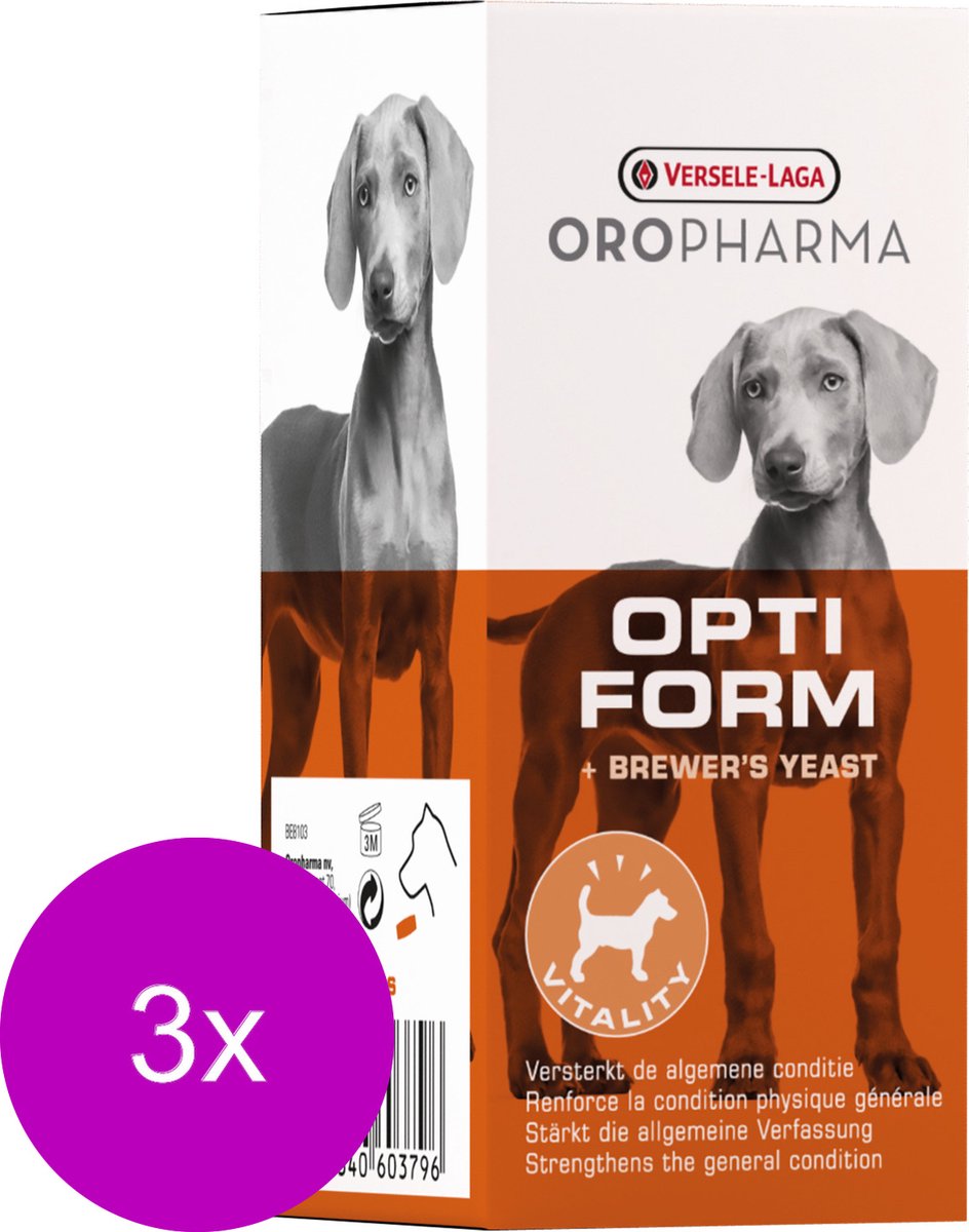 Versele-Laga Oropharma Opti Form Hond - Voedingssupplement - Gewrichten - Spieren - 3 x 100 tab