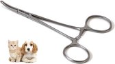 MEDLUXY - Professionele Oortang - Gebogen - 15 cm - L [Oorpincet voor dieren]