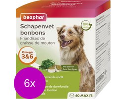 6x Beaphar Schapenvet Bonbons Zeewier 245 gr