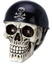 Schedel - Helm - Beeld - 14 cm - Polyester