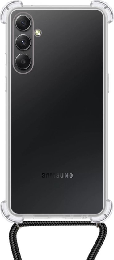 Coque Samsung Galaxy A54 avec housse de protection pour cordon téléphonique - Transparente