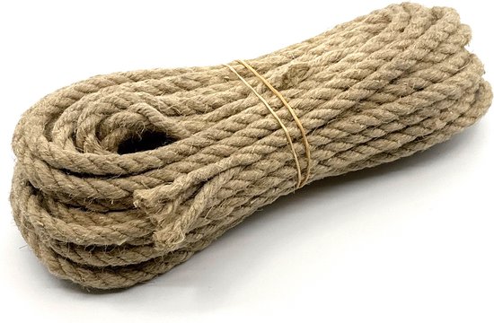 Jute Touw 6 mm Geslagen