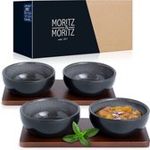 Moritz & Moritz SOLID 4 x soepborden van aardewerk, 19 cm, kom van