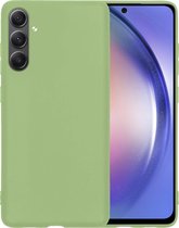 Hoesje Geschikt voor Samsung A54 Hoesje Siliconen Case Hoes - Hoes Geschikt voor Samsung Galaxy A54 Hoes Cover Case - Groen